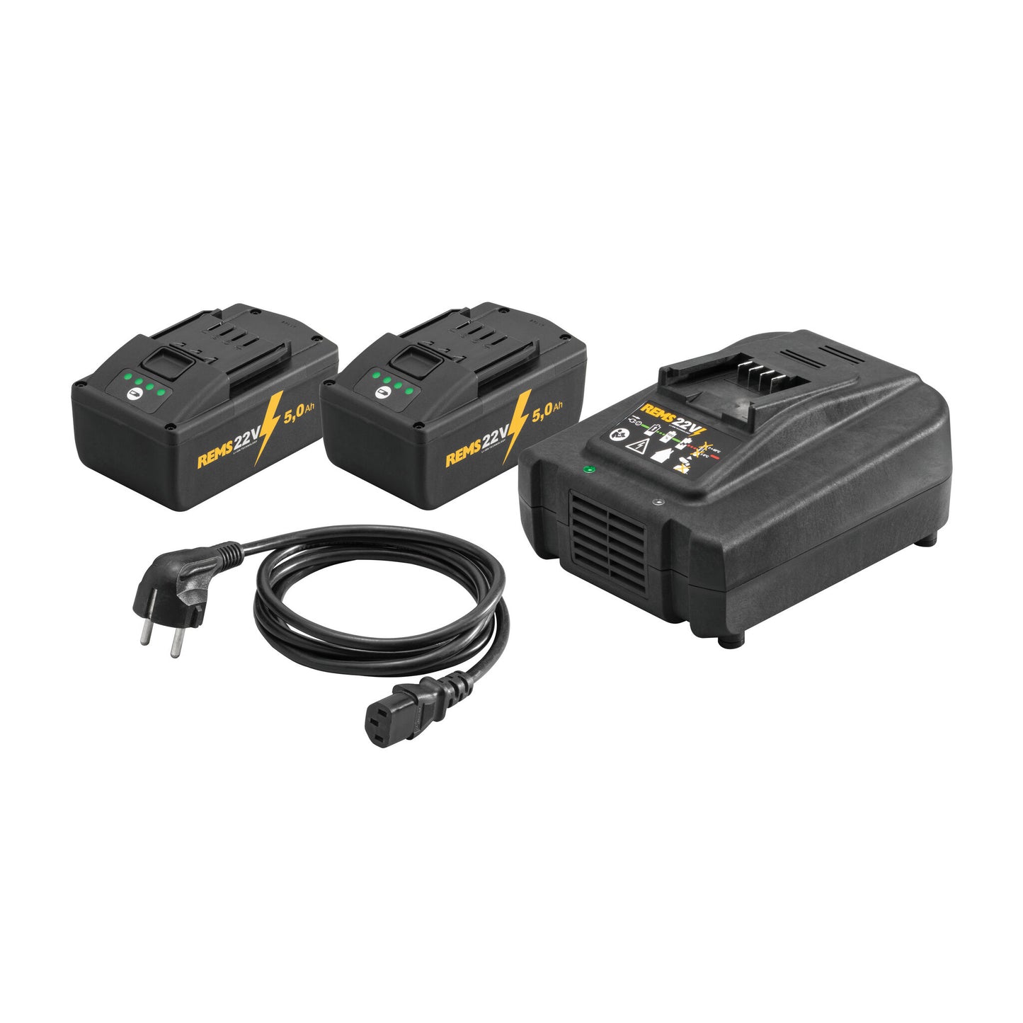 REMS 571593 22v Rapid Power Pack (2x5Ah)