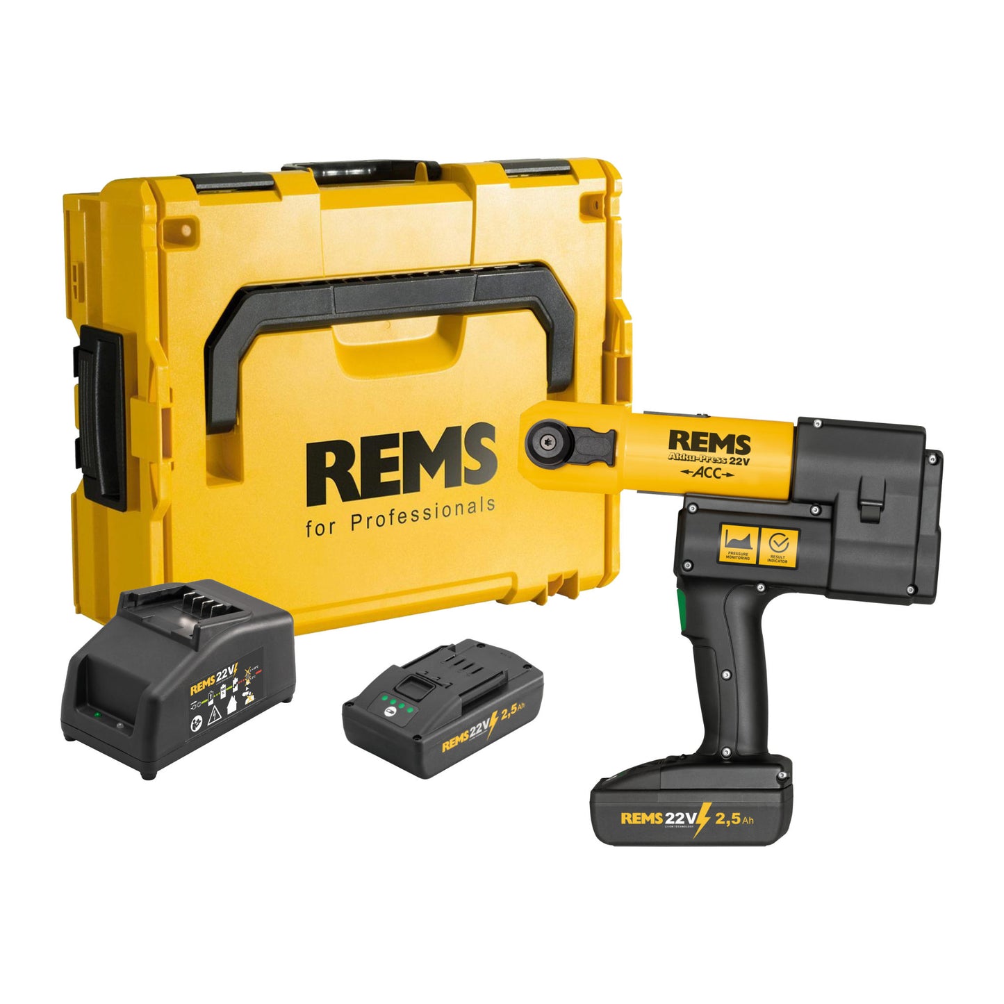 REMS 576011X01 Akku-Press 22v ACC + FREE gifts (2x2.5Ah)