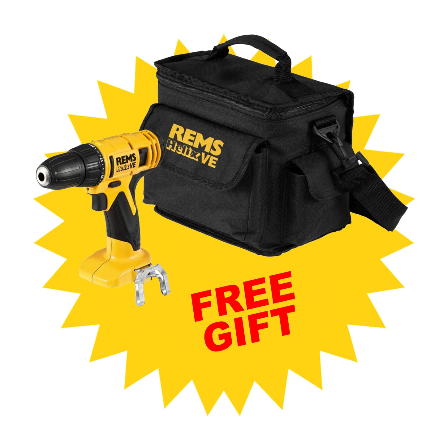 REMS 578013X01 Mini-Press 14.4v ACC + FREE gift (2x2.5Ah)