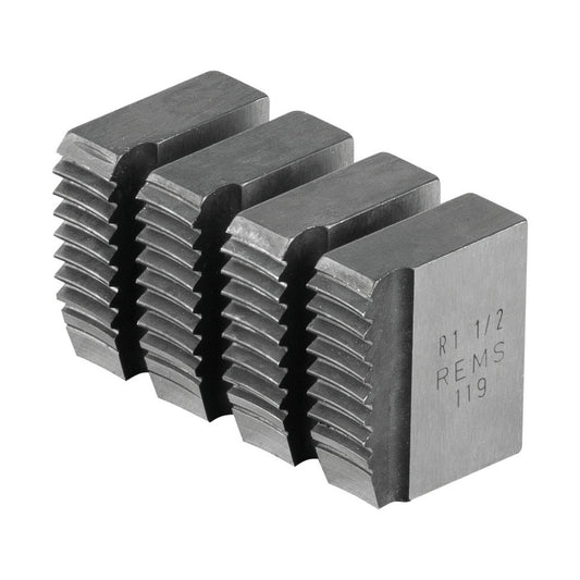 REMS 521072 BSPT Die Set 1 1/2" (set of 4)