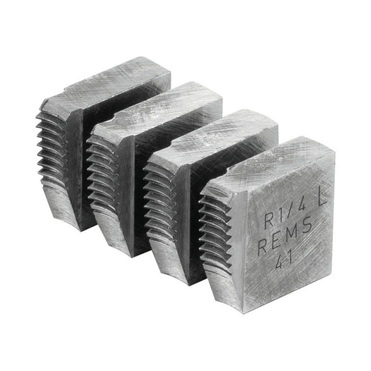 REMS 521112 LH BSPT Die Set 1/4" (set of 4)