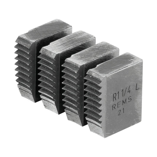 REMS 521162 LH BSPT Die Set 1 1/4" (set of 4)