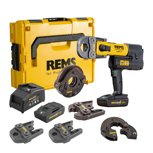 REMS 576011X05 Akku-Press 22v ACC Ultimate Kit + FREE gifts (2x2.5Ah)