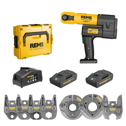 REMS 576011X05 Akku-Press 22v ACC Ultimate Kit + FREE gifts (2x2.5Ah)