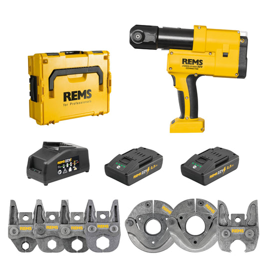 REMS 576015X05 Akku-Press 22v Connected Ultimate Kit (2x2.5Ah)