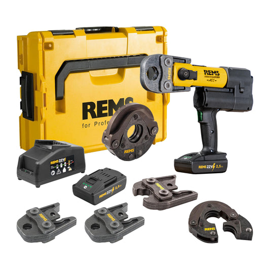 REMS 576017X05 Akku-Press E 22v ACC Ultimate Kit (2x2.5Ah)
