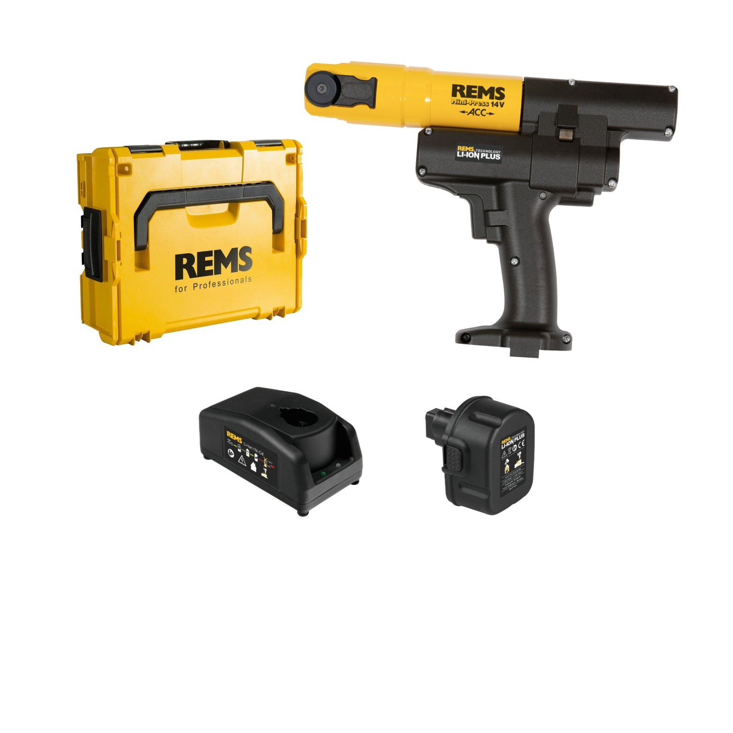 REMS 578013 Mini-Press 14.4v ACC + FREE gift (1x2.5Ah)