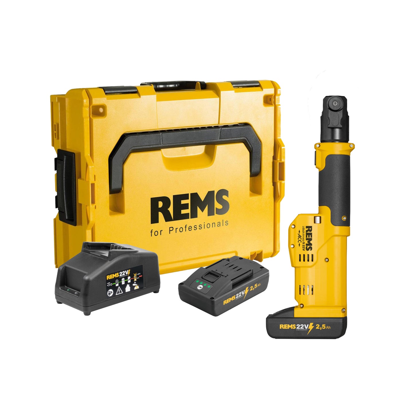 REMS 578016X01 Mini-Press S 22v ACC + FREE gifts (2x2.5Ah)
