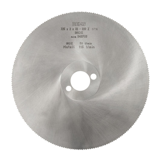 REMS 849703 HSS Circular Saw Blade - 225 x 2 x 32mm (220 teeth)